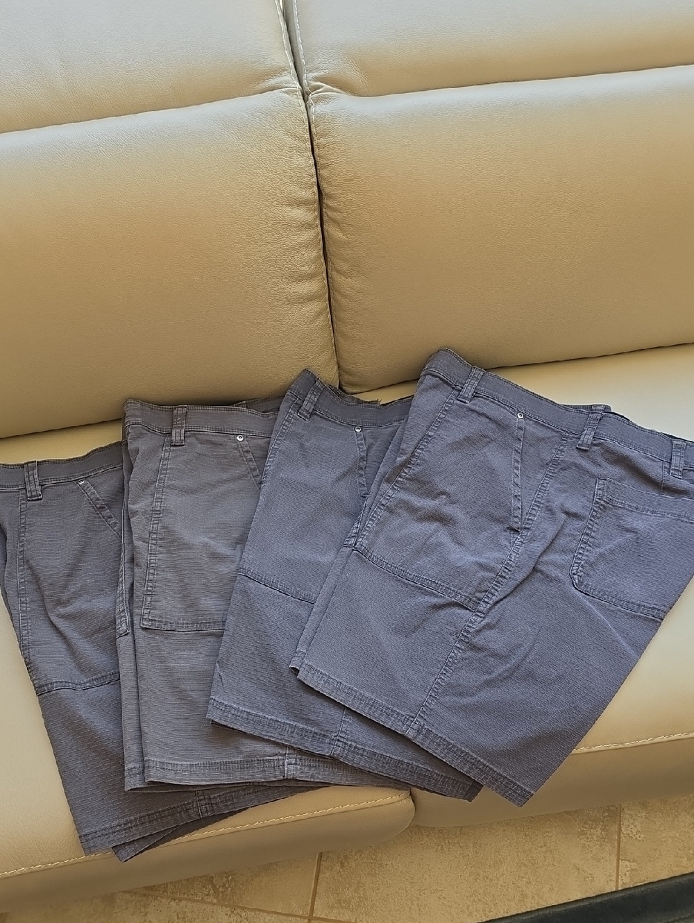 Casual Men’s Gray Cargo Shorts - Pack of 4
